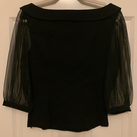 Collectif Vintage London Tate blouse in black. Size UK 14. - Picture 4 of 4